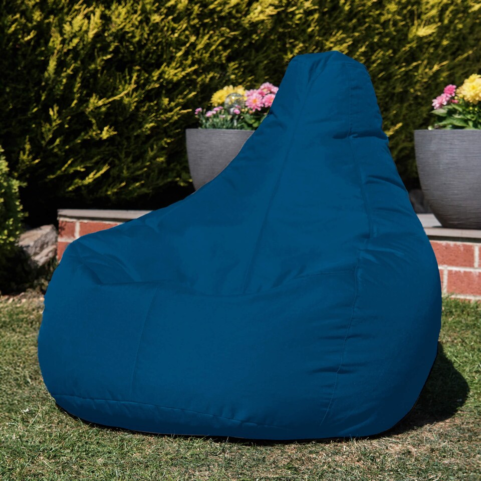 image 1 of Recliner Indoor Outdoor Bean Bag Teal Green Bean Bag Chair | Green | Teal Green | 1