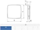 image 3 of 125mm Humidity Sensor NEA Extractor Fan White ABS Front Panel Wall Ceiling Ventilation