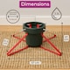 image 7 of Neo Christmas Tree Stand for Real Trees up to 8ft Extra Large Heavy Duty Metal Base | Green | Green And Red