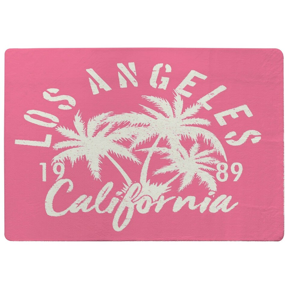 image 1 of Los Angeles California (Rug) Pink | Medium: 80x150cm