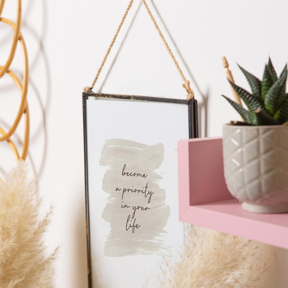 image 1 of Nicola Spring Hanging Metal Photo Frame - 8" x 10" - Black