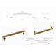 image 7 of Pushka Home Solid Brass Knurled Bar Handle 224mm - Black