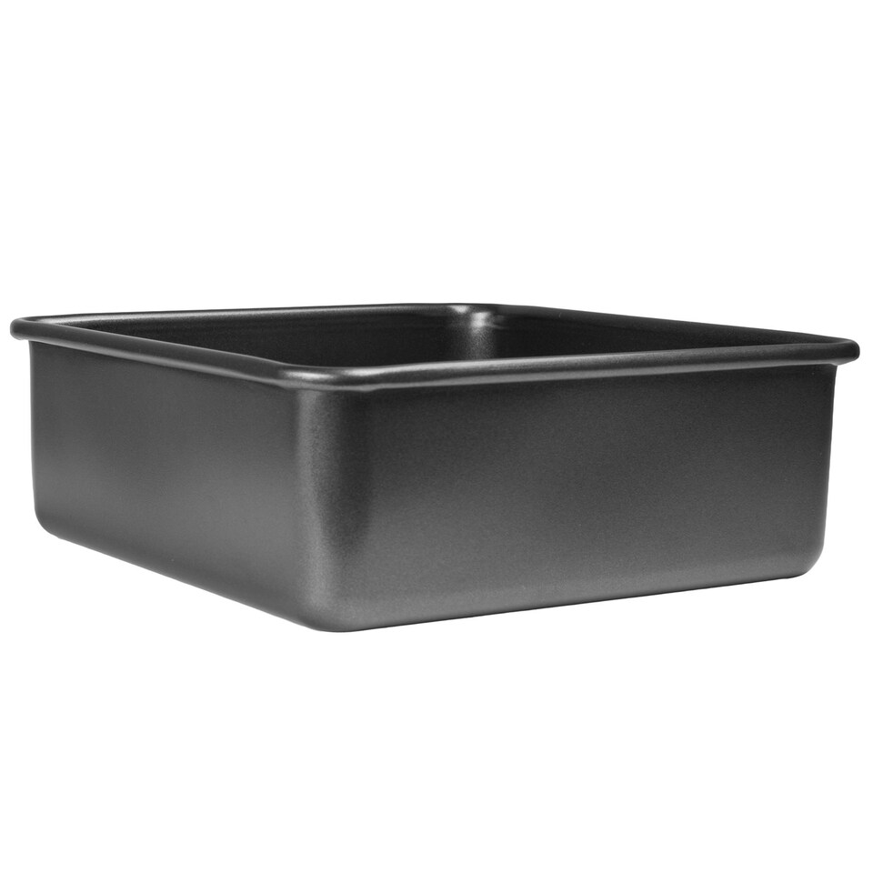 image 1 of Prochef 22cm Deep Square Non-Stick Cake Tin Black