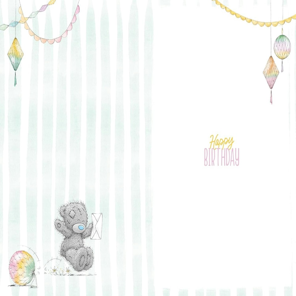 image 1 of Bear Opening Card 70th Birthday Card