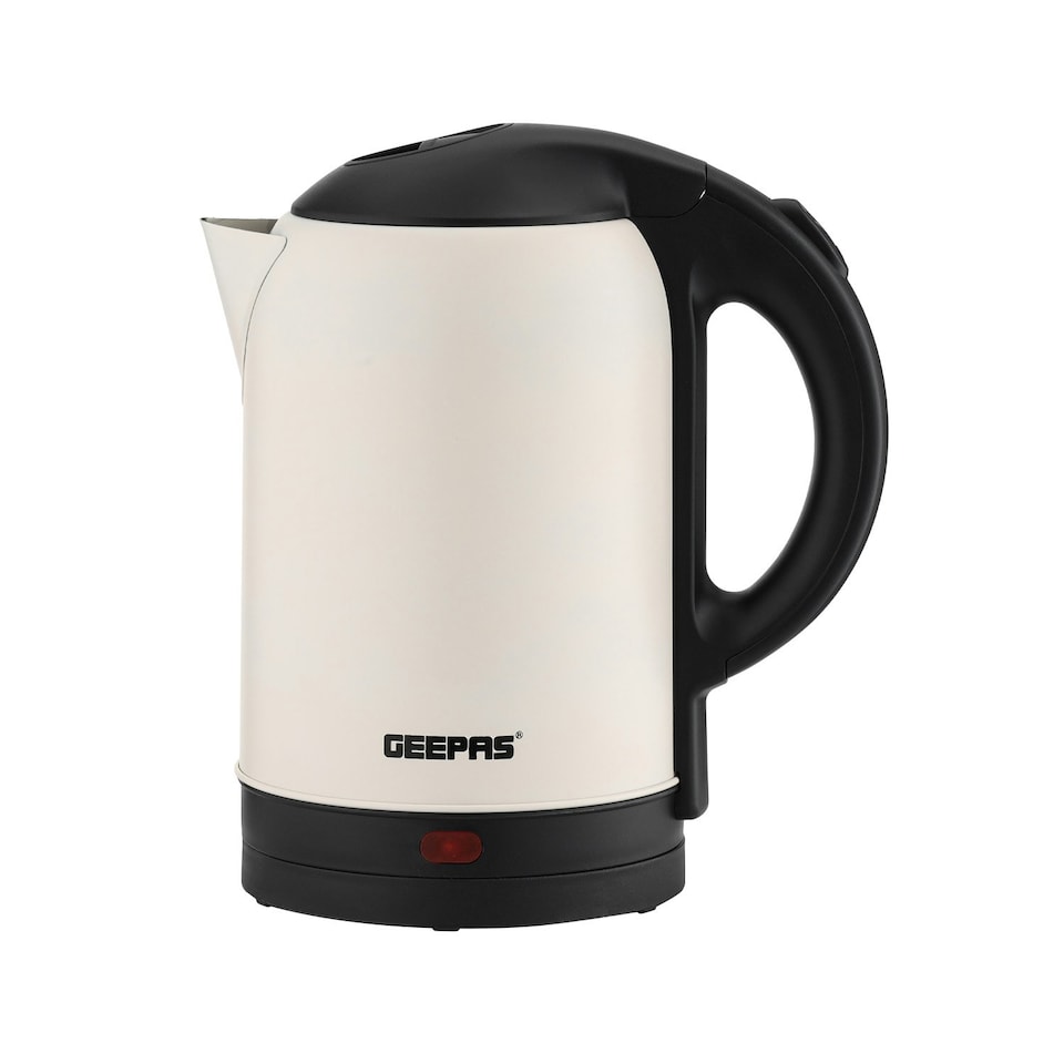 image 1 of GEEPAS Electric Kettle | 1.8L Cordless Stainless Steel Jug Kettle with LED Indicator for Hot Water Tea Coffee