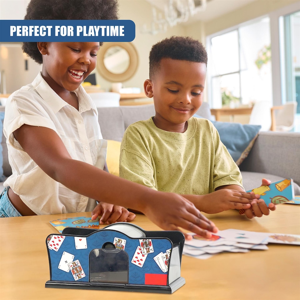 image 1 of The Magic Toy Shop Card Shuffler Automatic Battery Operated Black