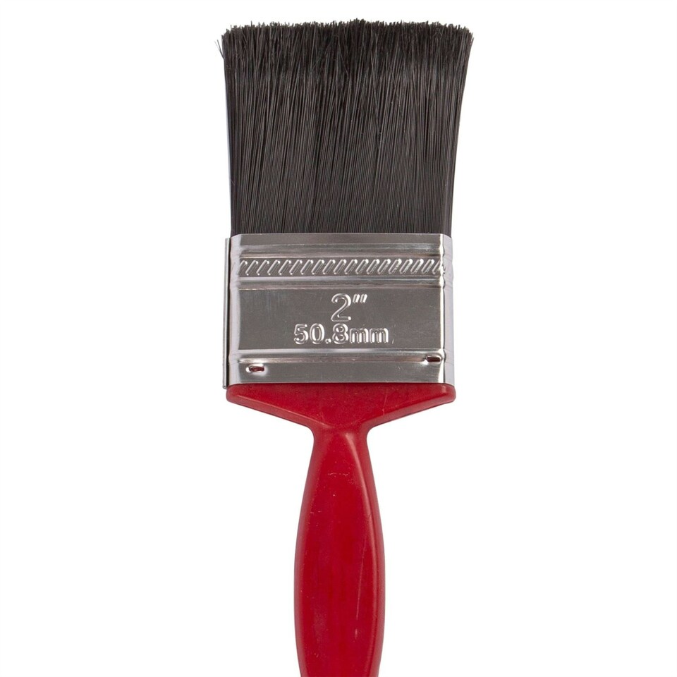 image 1 of Blackspur Plastic DIY Paint Brush - 5cm - Red