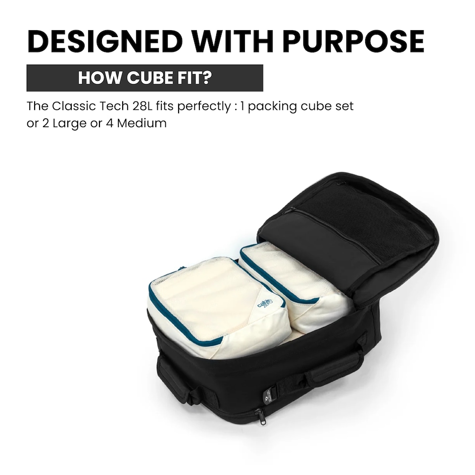 image 1 of CabinZero Classic Tech Backpack 28L, Underseat Approved & Padded Laptop Sleeve