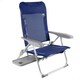 image 2 of Beach Chair Aktive Slim Foldable Navy Blue 47 x 89 x 57 cm (2 Units) N/A
