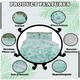 image 2 of VELVETIO Bellerose Floral Printed Duvet Cover Set Rebersible Polycotton Beddings Green | Duck Egg | King