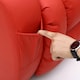 image 5 of Caesar Bonded Leather Recliner Rocking Swivel Heat & Massage Chair (Red)