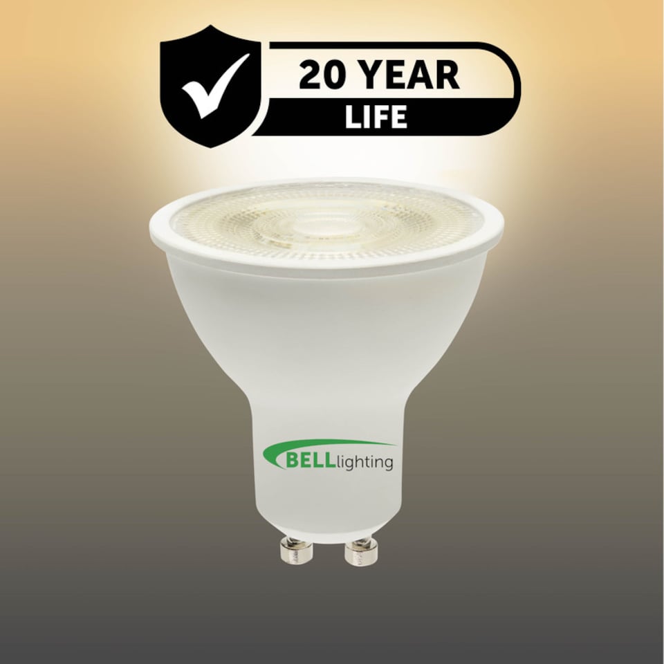 image 1 of BELL Lighting GU10 LED Spotlight 4.4W Warm White 2700K Energy Saving Light Bulbs