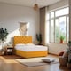 image 1 of Athens Plush Bed Set With Mattress, 2 Drawers Same Side & 24"Headboard