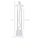 image 7 of HOMCOM Upright Garment Clothes Steamer w/ 6 Steam Setting 1.7L Water Tank