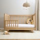 image 5 of Clair de Lune Oak Cot Bed and Extension Kit Bundle