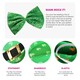 image 2 of Pack of 6 Irish Trilby Hat & Jumbo Irish Bow Tie Green | One Size