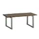 image 1 of Linden Live Edge Wood and Metal Coffee Table Brown
