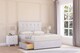 image 2 of Sloomy Highbury Silver Plush Divan Bed Base No Drawers With 26 Inch Strutted Headboard | Silver | Silver | Super King | 1