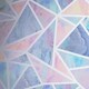 image 1 of Arthouse Pastel Geometric Glitter Wallpaper - Pink/Lilac/Blue - One Size Pink
