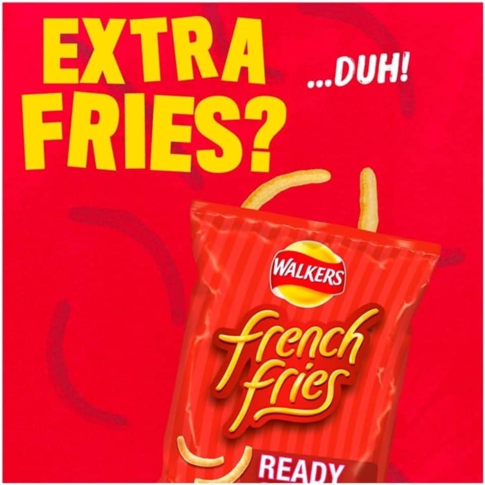 image 1 of Walkers French Fries Ready Salted Snacks Crisps 21g (Case of 32)