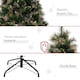 image 5 of HOMCOM 6FT Pre-Lit Christmas Tree Artificial Spruce Tree Holiday Décor Stand