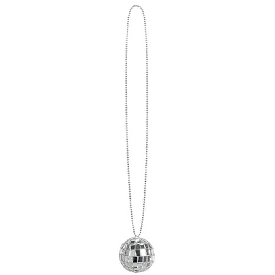 Mirrored Disco Ball Necklace Fancy Dress