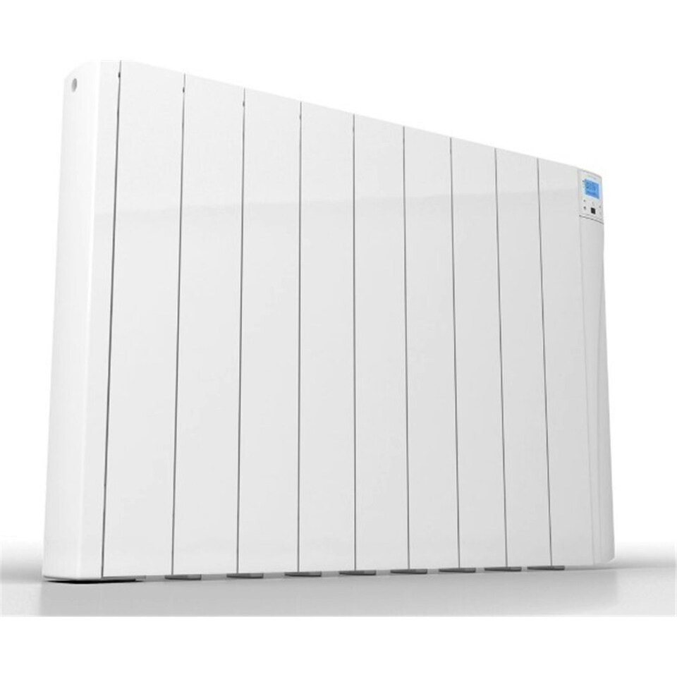 image 1 of 747mm (W) x 575mm (H) - White Touch Electric Oil Filled Radiator (Alicante) - 880 Watts - Depth 98mm - Heats Up To 9m²