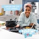 image 4 of Prestige Nesting Cookware Frying Pan with Multi Size Lid - 24 & 26cm - Pack of 2