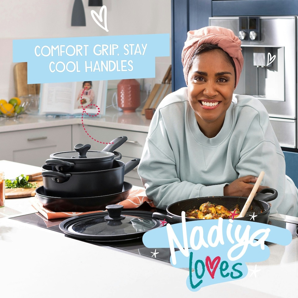 image 1 of Prestige Nesting Cookware Frying Pan with Multi Size Lid - 24 & 26cm - Pack of 2