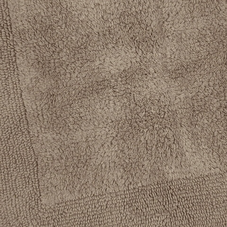 image 1 of Heavyweight Reversible Bath Mat Rug 53 x 85cm - Mocha