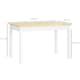 image 7 of HOMCOM Dining Table for 4 to 6 Kitchen Table with Thick Legs Oak Wood Grain