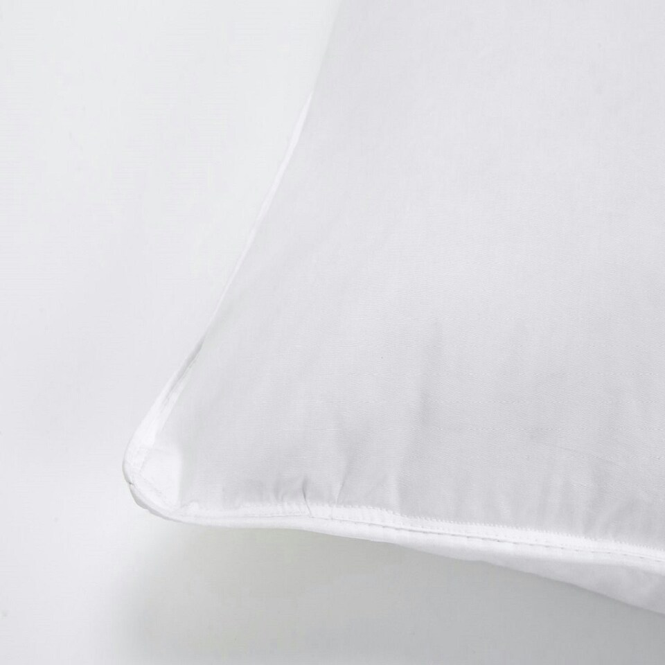 image 1 of Goose Feather & Down Pillow PAIR with Cotton Cover