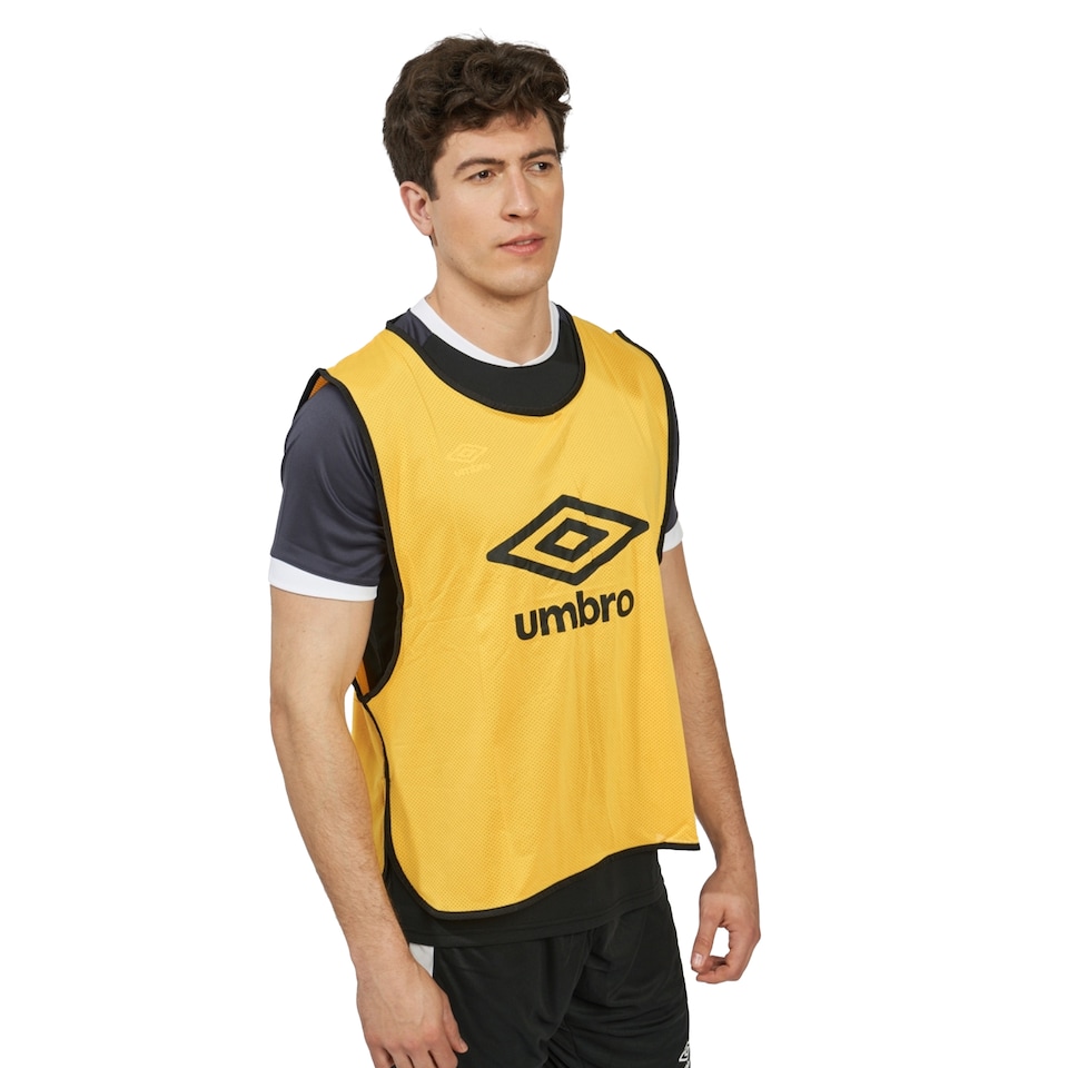 image 1 of Umbro Unisex Adult Training Bib | Yellow | Yellow/Black | L-XL | 1