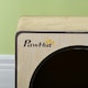 image 8 of PawHut Cat Scratcher Board Radio Shape Cardboard with Catnip, Natural Wood