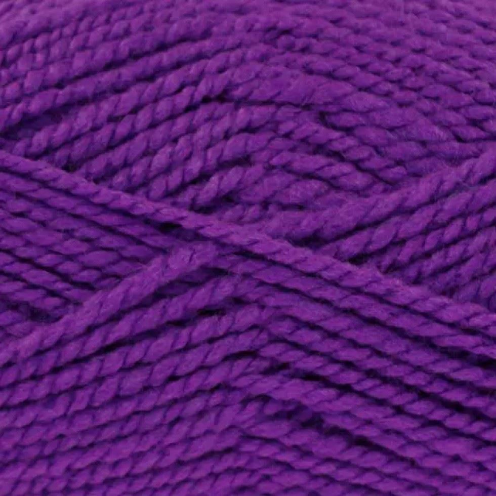 King Cole Purple Big Value Chunky Yarn (Value Pack 12 x 100g Balls) For Crochet, Knitting - 152m per ball