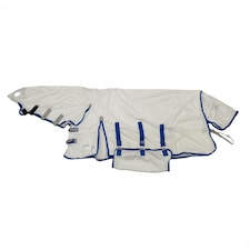 Shires Highlander Plus Combo Neck Horse Fly Rug - White - 6´ 3"