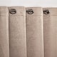 image 1 of Metro Thermal Blackout Eyelet Curtains 168cm x 228cm Taupe Brown | Natural