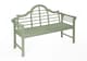 image 1 of Greenhurst PU Painted Lutyens Style Wooden Garden Bench - Sage Green | Green | Sage Green