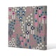 image 1 of Selection of Flowers in Pink, Blue & White (Canvas Print) 77 x 77 x 4cm