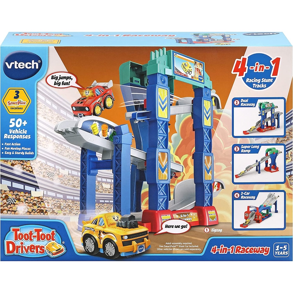image 1 of Vtech Toot-Toot Drivers 4-In-1 Raceway