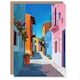 image 1 of Colourful Houses Italian Village Street Him Her Birthday Card