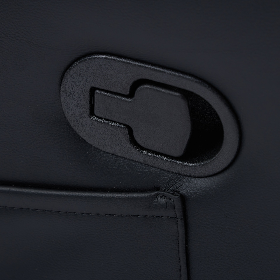 image 1 of Madrid Manual Recliner Air Leather Chair | Black | Black | One Size