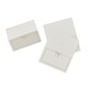 image 3 of Gold Foiled Scalloped Edge Bow White Paper Place Cards - Pack of 8