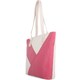 image 3 of Multi-Colour Large Genuine Leather Holiday / Beach Shoulder Bag Pink | Pink/White