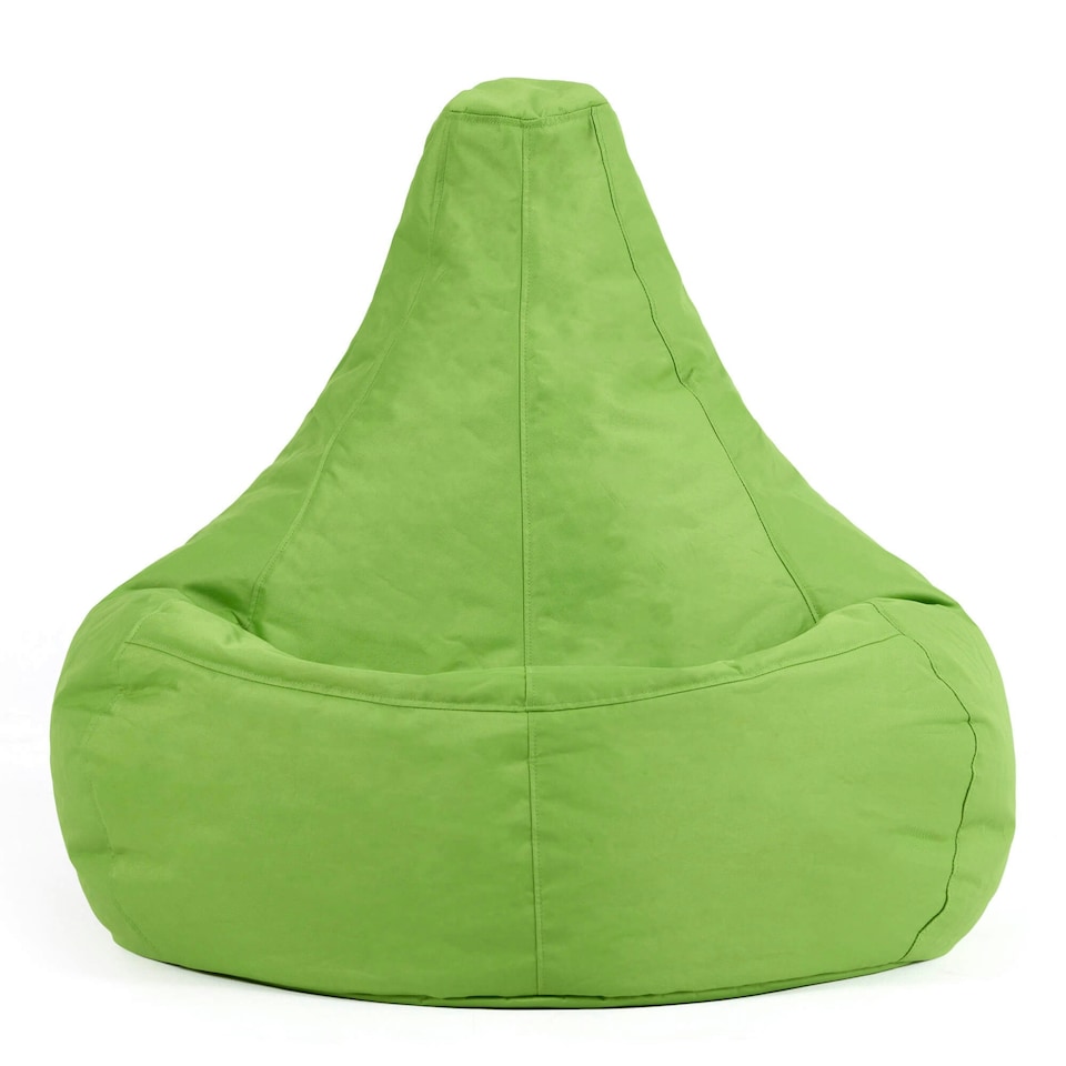 image 1 of icon Recliner Indoor Outdoor Bean Bag Lime Green Bean Bag Chair Green