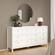 image 7 of Madrid Double Dresser 4+4 Drawers in White