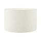 image 1 of 50cm White Boucle Cylinder Lampshade White