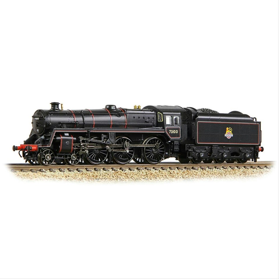 image 1 of Graham Farish 5MT w/BR1B Tender 73100 BR Early Lined Black