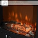 image 4 of HOMCOM Freestanding Electric Fireplace Stove Heater W/ LED Flame Effect Black
