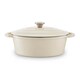 image 7 of Barbary & Oak 29cm Oval Casserole Cast Iron Camembert Cream